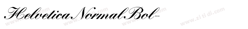 Helvetica Normal Bol字体转换